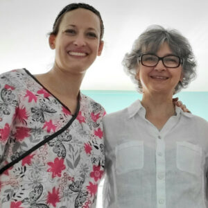 Executive Director Ramona Cummings with Romanian Volunteer Hospital Liaison, Cornelia Tatu in 2019.