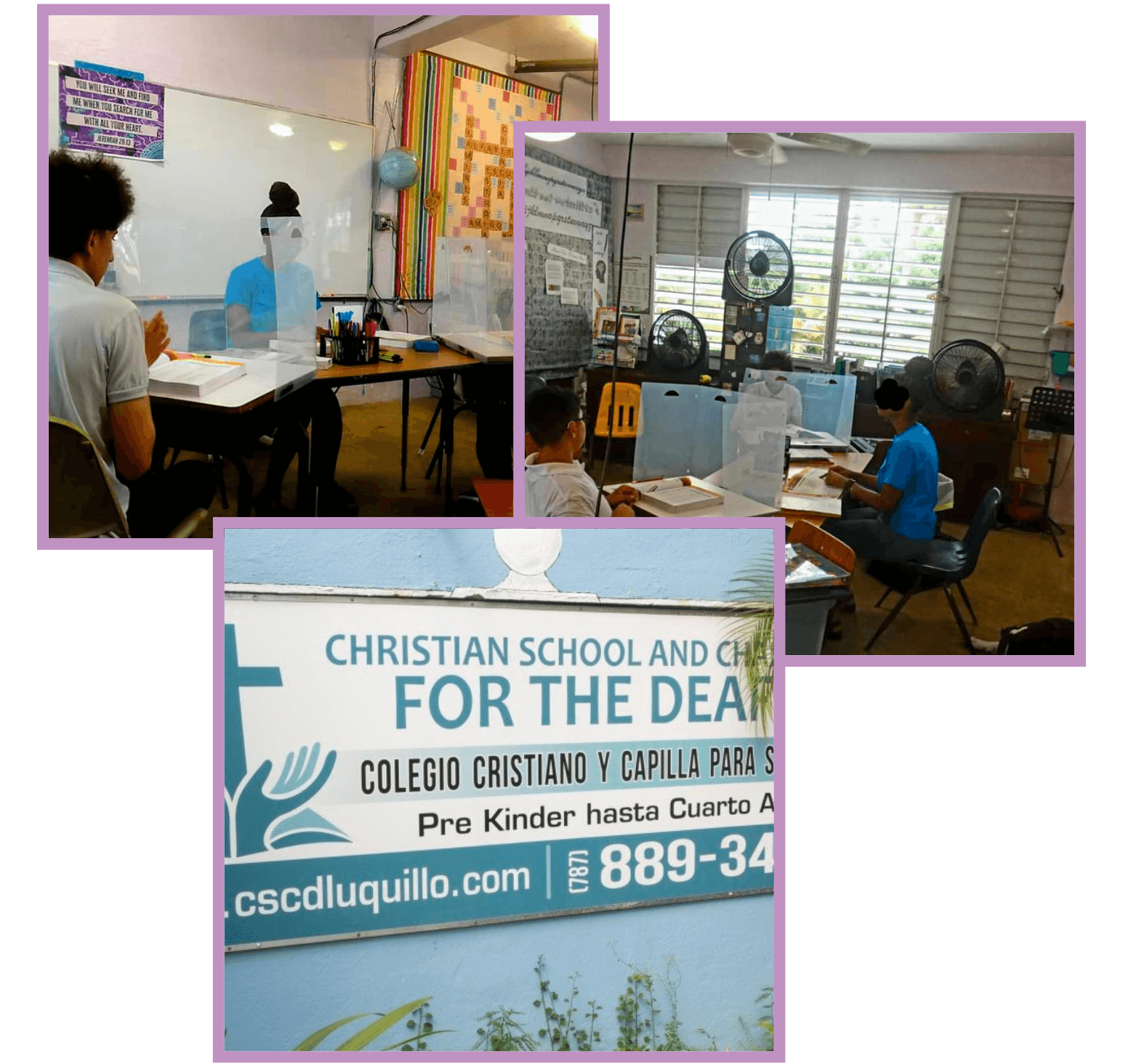 PHOP - DVB (8) (1) Collage of visit to Christian School and Charity for the Deaf