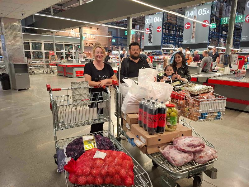 PHOP shopping for supplies in Romania
