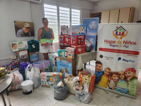 Project Hope for the Children with supplies in Puerto Rico